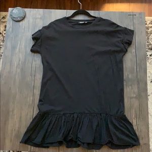 Black Tshirt Dress - Size 4 / Small